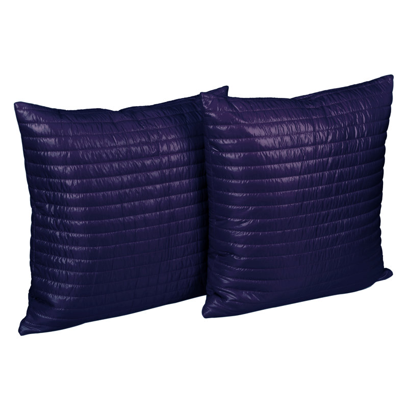 PUFF Striped Reversible Throw Pillow, Purple