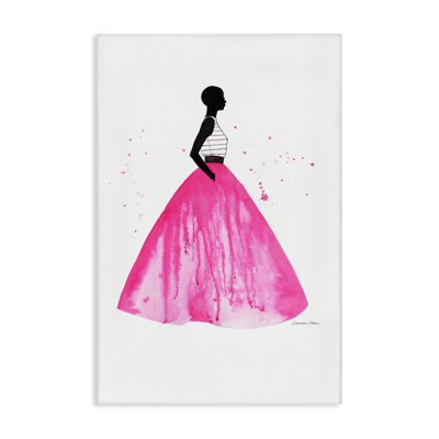 Pink Ballgown Skirt Canvas, design by Simone Elum
