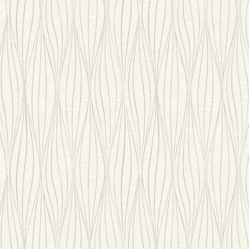 Antonina Vella Mixed Metals Geometric Wallpaper Double Roll, Charcoal/Silver