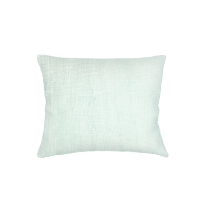 Coussin en lin 28 x 36 avec duvet synthétique Bright Aqua So Soft