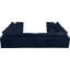 Canapé modulaire réversible en velours Cozy-988167174