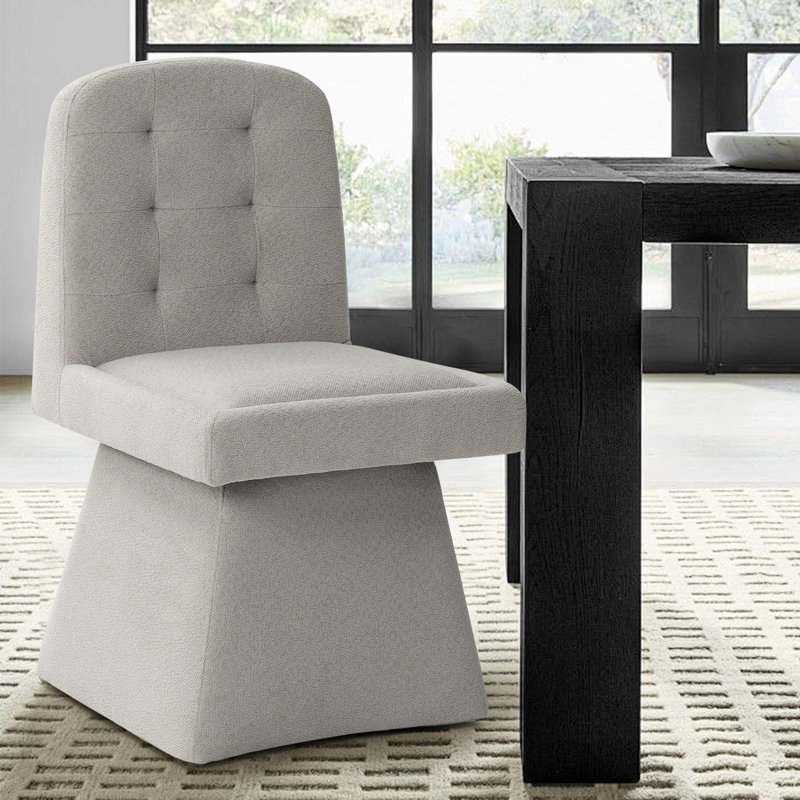 Chaise rembourrée rotative 360 ° Modern, Gris