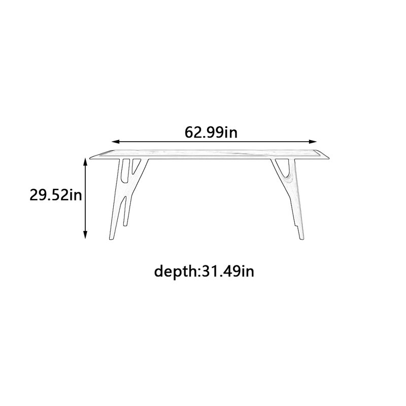 Kays, 29.52"H x 62.99"L x 31.49"W
