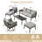 Eaker 6 Piece Seating Group with Cushions-2127157272