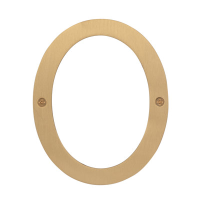 Stainless Steel house number, 6"
