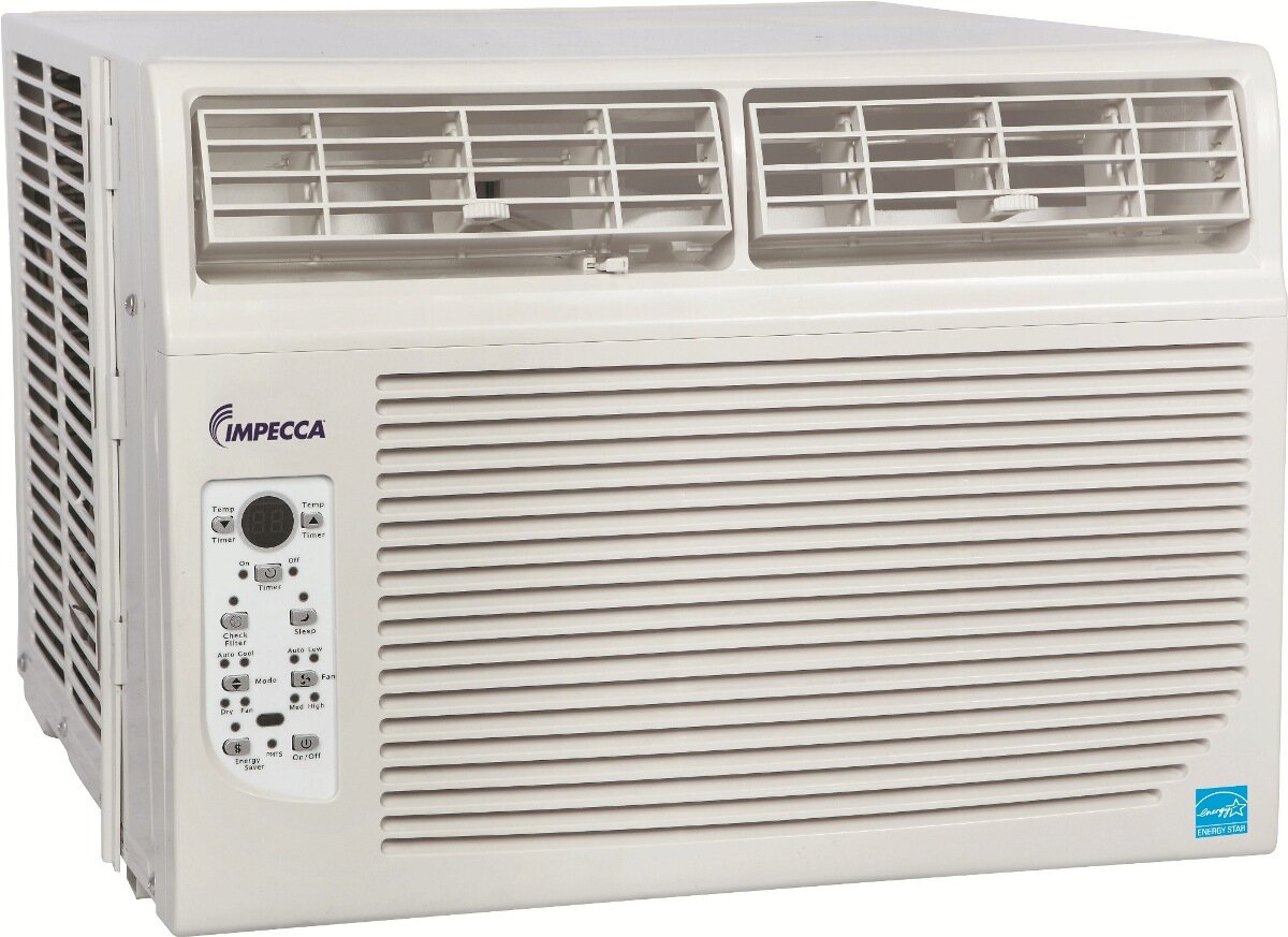 Impecca USA 8000 BTU Window Air Conditioner for 350 Square Feet