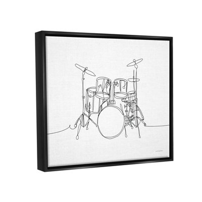 " Drum Kit Musician Line Doodle " by Kamdon Kreations