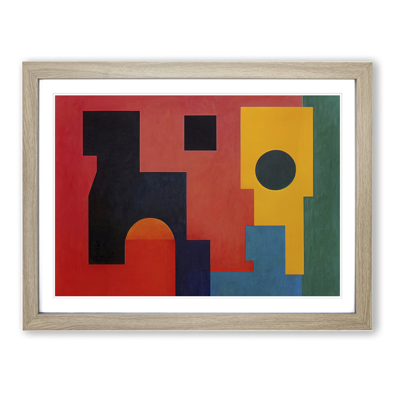 Minimalism - Framed Print, 25cm H x 34cm W, Oak Framed