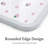 Tempered Glass Cutting Board with Handle, Non-Slip Silicone Edge, Dishwasher-Safe Chopping Board & Serving Tray for Kitchen, Strawberry
