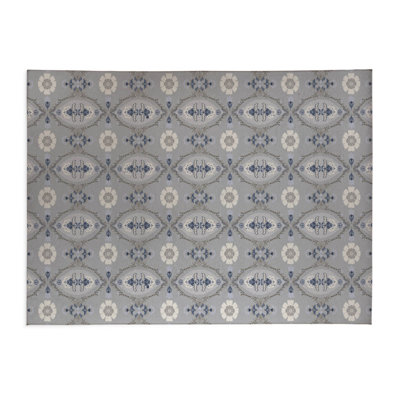 Tapis de cuisine Reeva, Gris, Rectangle 7 pi x 5 pi