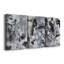 Toile tendue avec châssis noir et blanc Mix II - prête à être accrochée-2061222963