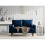 Causeuse à accoudoirs carrés en velours de 58 po Maeesha-69649970