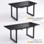 Ensemble de salle à manger extensible 5 pièces 55,1 "à 70,9" Modern avec chaises rembourrées-229272530-229272531