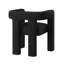 Modern Boucle Barrel Dining Chair, Upholstered Linen Kitchen Boucle Armchair with Sidearms and Back, for Dining Room Living Room-931391937