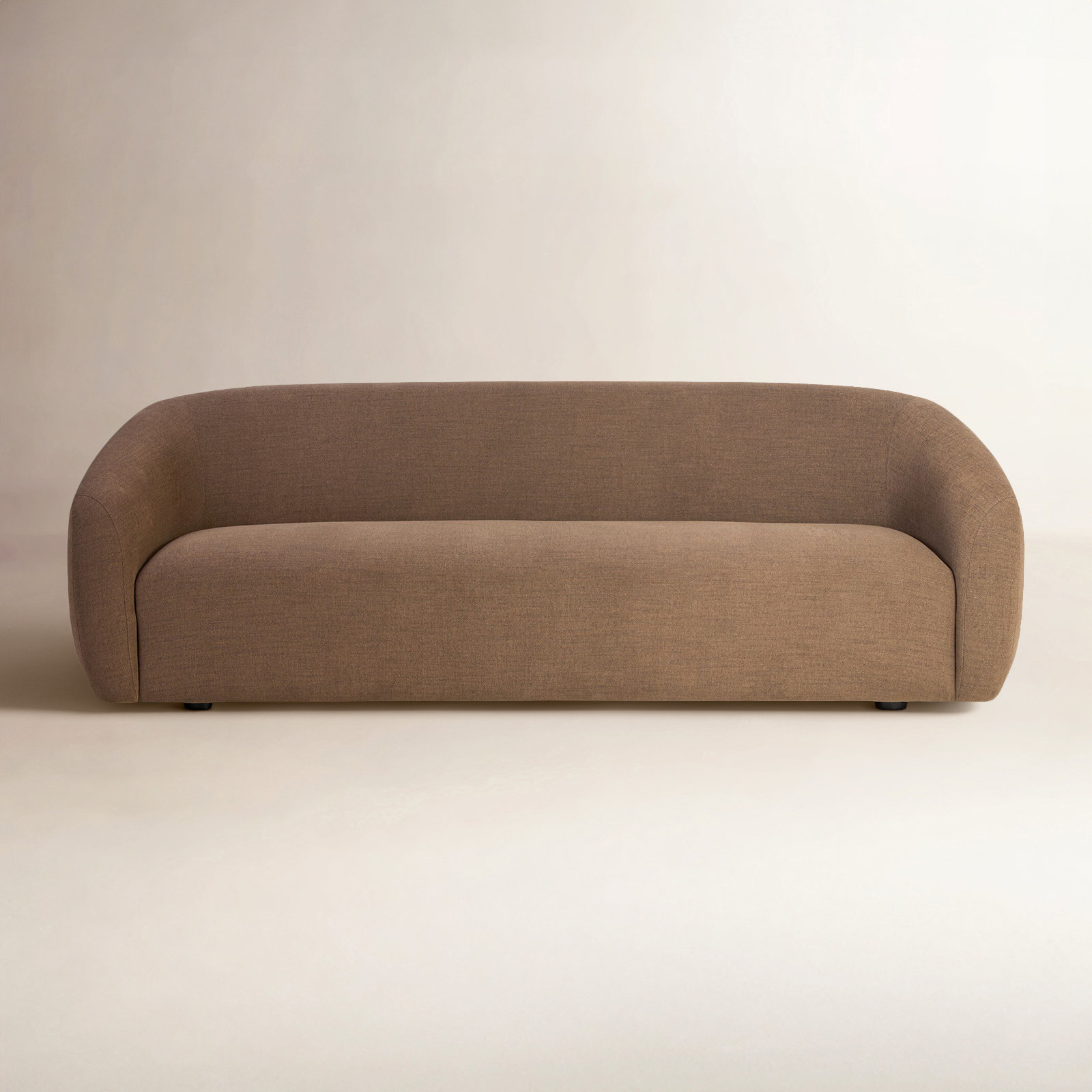 100'' Upholstered Sofa, Palermo Drift 92% Polyester/8% Flax/Linen