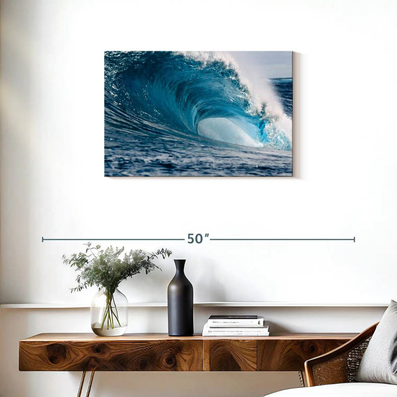 Gillard Powerful Blue Wave, 20" H x 30" W