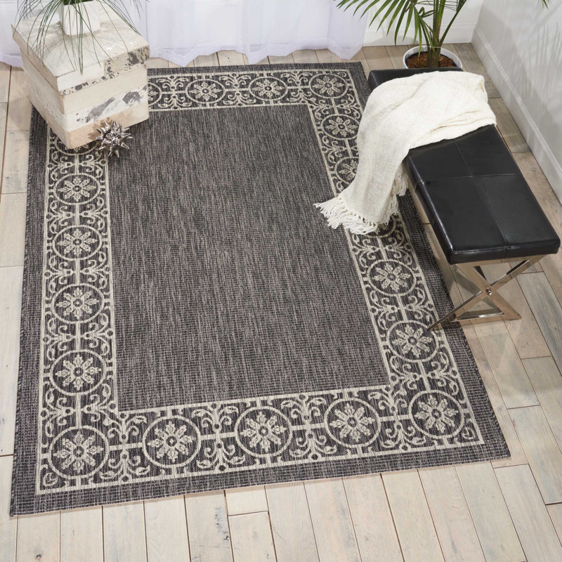Tapis noir Minta, Rectangle 9 pi 6 po x 13 pi