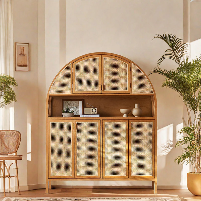 Armoire à chaussures en rotin de grande capacité 30 pièces