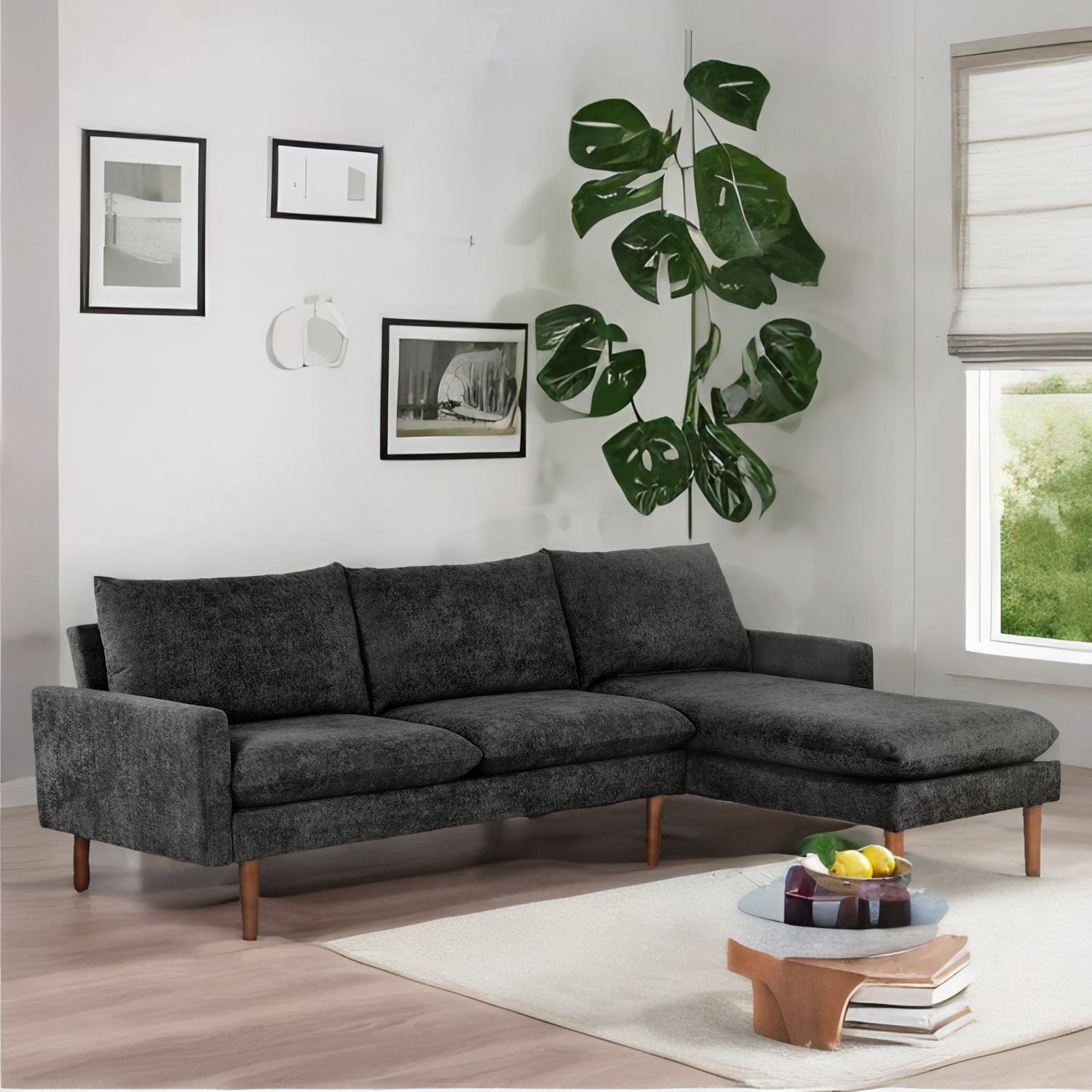 Ebern Designs 86" SpaceSaving Chic LShaped Sofa Wayfair