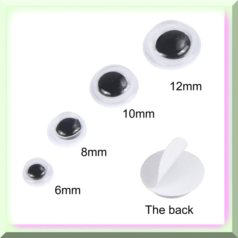 1000 Assorted Self-Adhesive Googly Wiggles Pack
