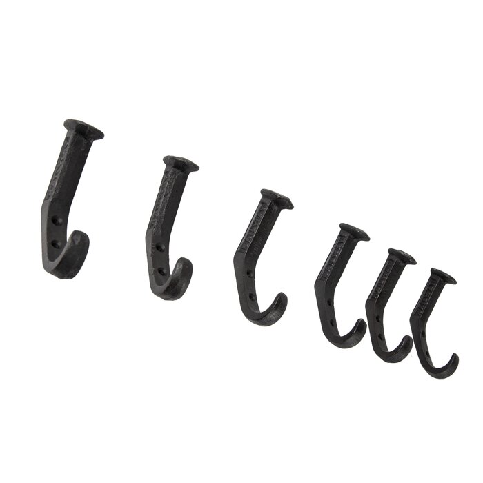 The Twillery Co.® Conkling Metal 6 - Hook Wall Hook & Reviews | Wayfair