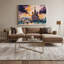 Art urbain sur toile Beige, villes de l'Ukraine-2124283686