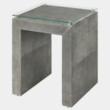 Posh Glass End Table