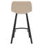 Banaz Upholstered and Faux Leather Bar Stool with Steel Frame-1238475263