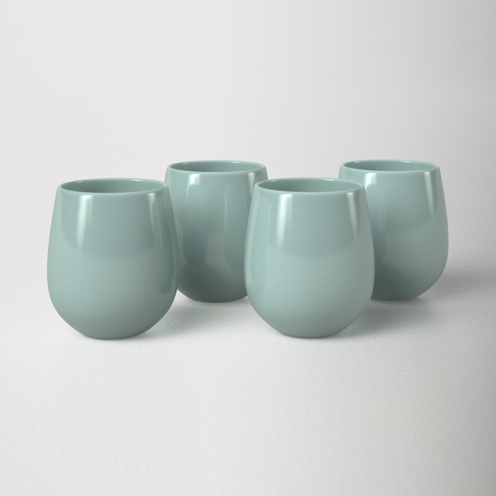 Borgen Handmade Stoneware Coffee Mug, Pale Jade