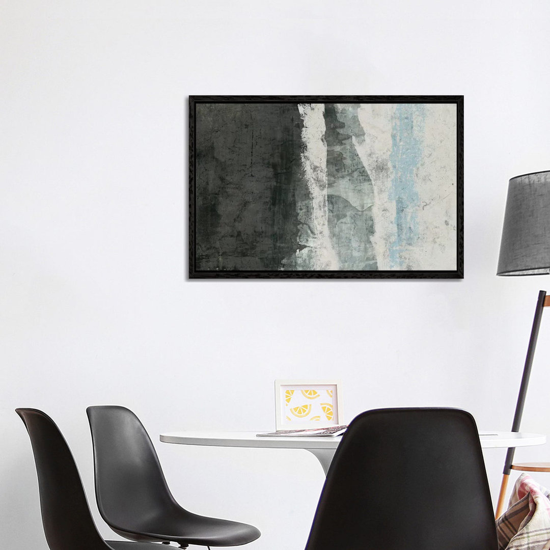 Black & Grey & Blue II von Studio W - Galerie-verpackte Leinwand Giclée auf Leinwand