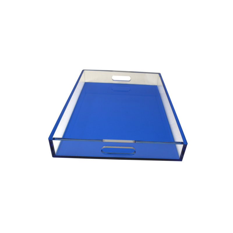 Plateau de service Delaysha, Bleu, H 2 po x l 15,75 po x P 11 po
