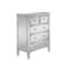 Plaza 5 Drawer 80Cm W Solid Wood Double Dresser