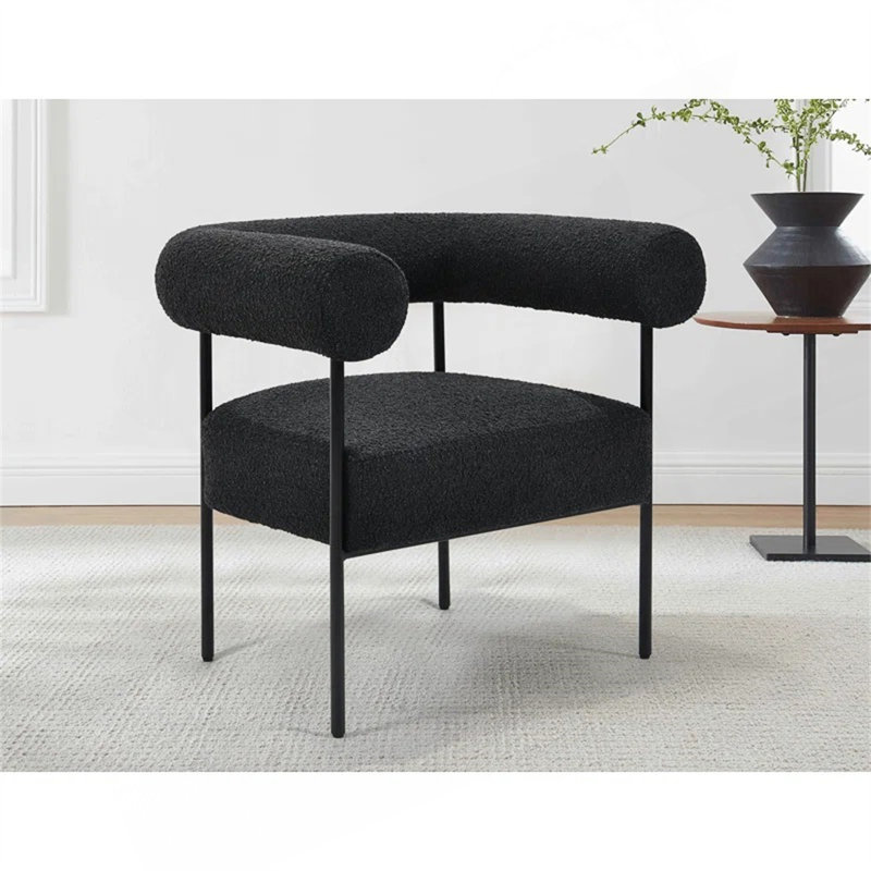 Fauteuil d'appoint doux, fauteuil, Noir