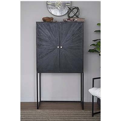 31.5x16.5x60" Cabinet, Black