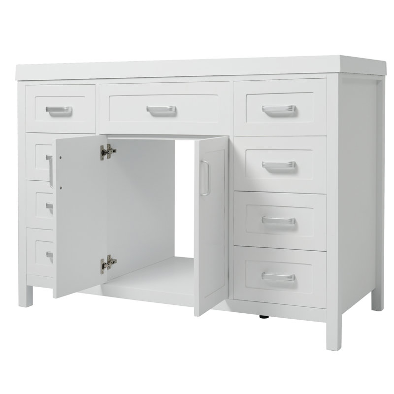 Meuble-lavabo 48 po avec lavabo, Blanc