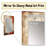 Orange Chaos Collage I - Abstract Collages Unique Wall Mirror, Modern Mirror, Printed Metal Art-612404916