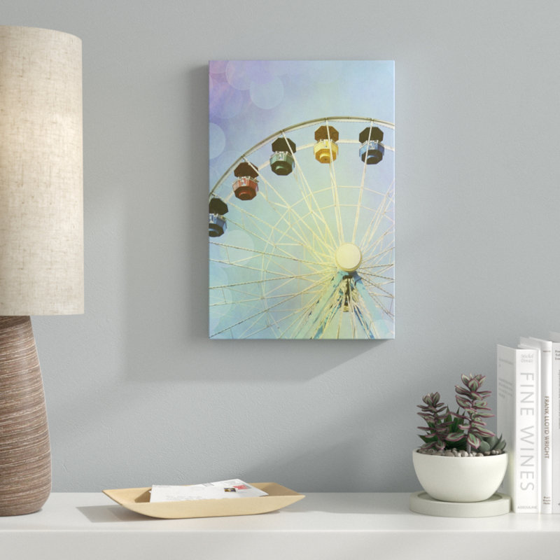 «Rainbow Ferris Wheel III», impression sur toile, H 18 po x l 12 po
