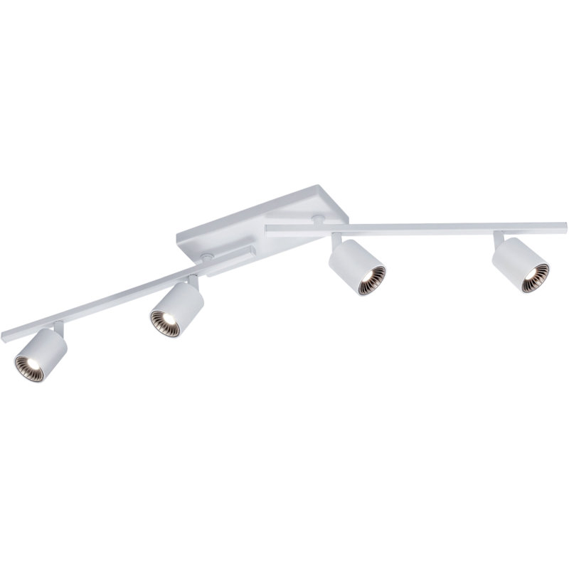 Simple cylindrique à del 4 lumières 33,2 po Accomac, Blanc
