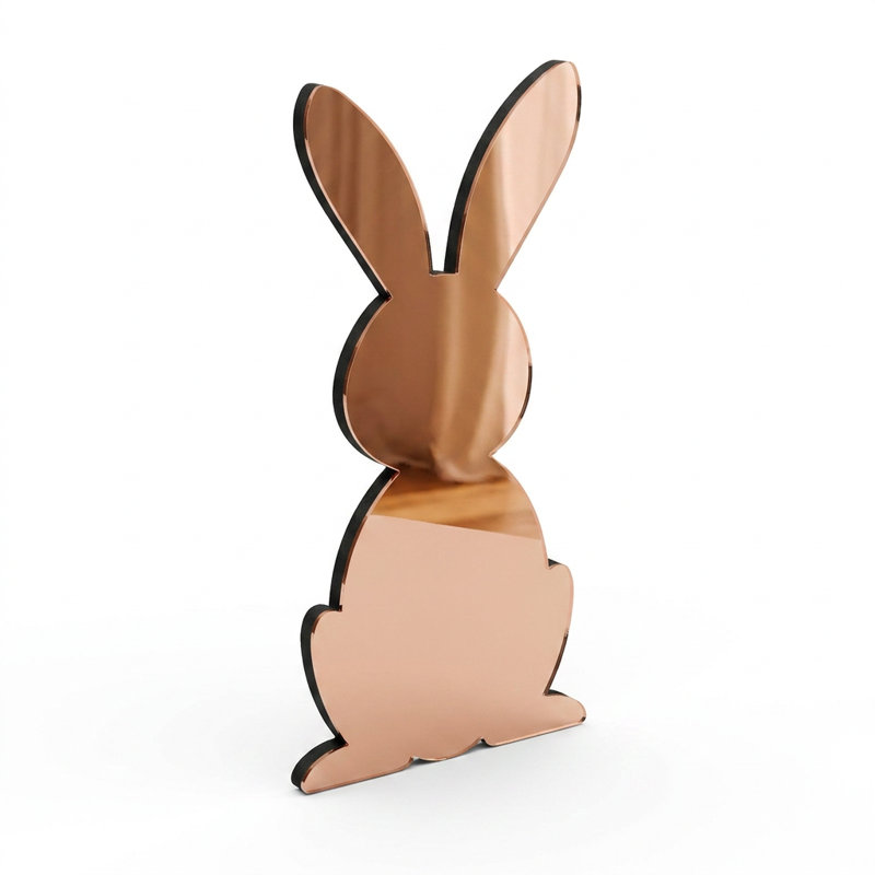 Rose Gold Bunny Wall Mirror