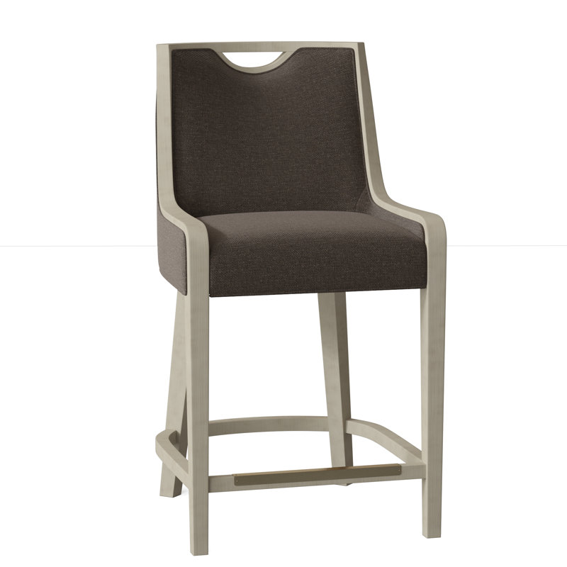 Anthony 26.5" Counter Stool, Almond Buff, 9930 Driftwood