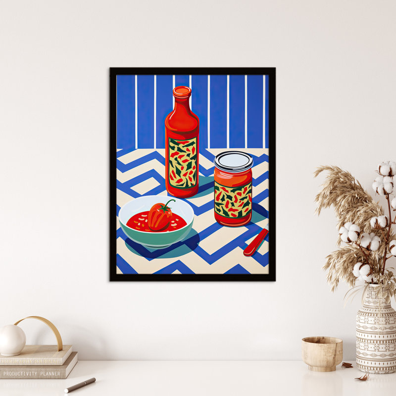 Ketchup Later Homemade Tomato Sauce Vibrant Kitchen - Single Picture Frame Print