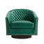 75.2Cm Wide Tufted Swivel Barrel Chair-1989487591