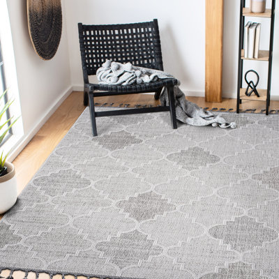 Tapis à treillis blanc / gris 5X7 tissé et tissé - Teinture, sans perte de poils, pour animaux de compagnie, poils doux, options de tailles multiples par, animal de compagnie, facile à nettoyer, divers disponibles