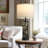 27" Leafglow Modern Farmhouse Table Lamp Set with Cutout Pattern, Dual USB Ports, Led Bulbs-252130500