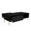 Table basse Mid-Century moderne avec tiroirs doubles