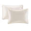 Couvre-lit réversible crème - surdimensionné avec un meilleur drapé, rembourré de coton pour plus de douceur, comprend des taies décoratives, une facilité de lavage à 90%, un matelassage élégant, un tissu traité