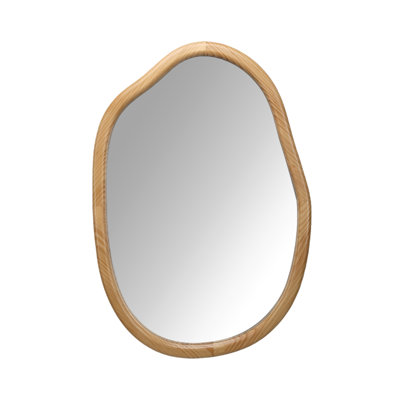 Irregular Wall Mirror Decorative, Asymmetrical Mirror For Wall Decor, Wavy Accent Mirrors For Living Room Bathroom Bedroom Entryway, Abstract Irregular Shape Curvy Mirror, 32"X22"