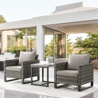 Nazime 2 Person Seating Group with Cushion