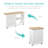 Folding Sewing Table Multi-Function Craft Table and Side Table-108201511