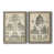 Toile avec cadre gris
